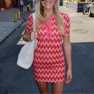 Zara Printed Mini Polo dress